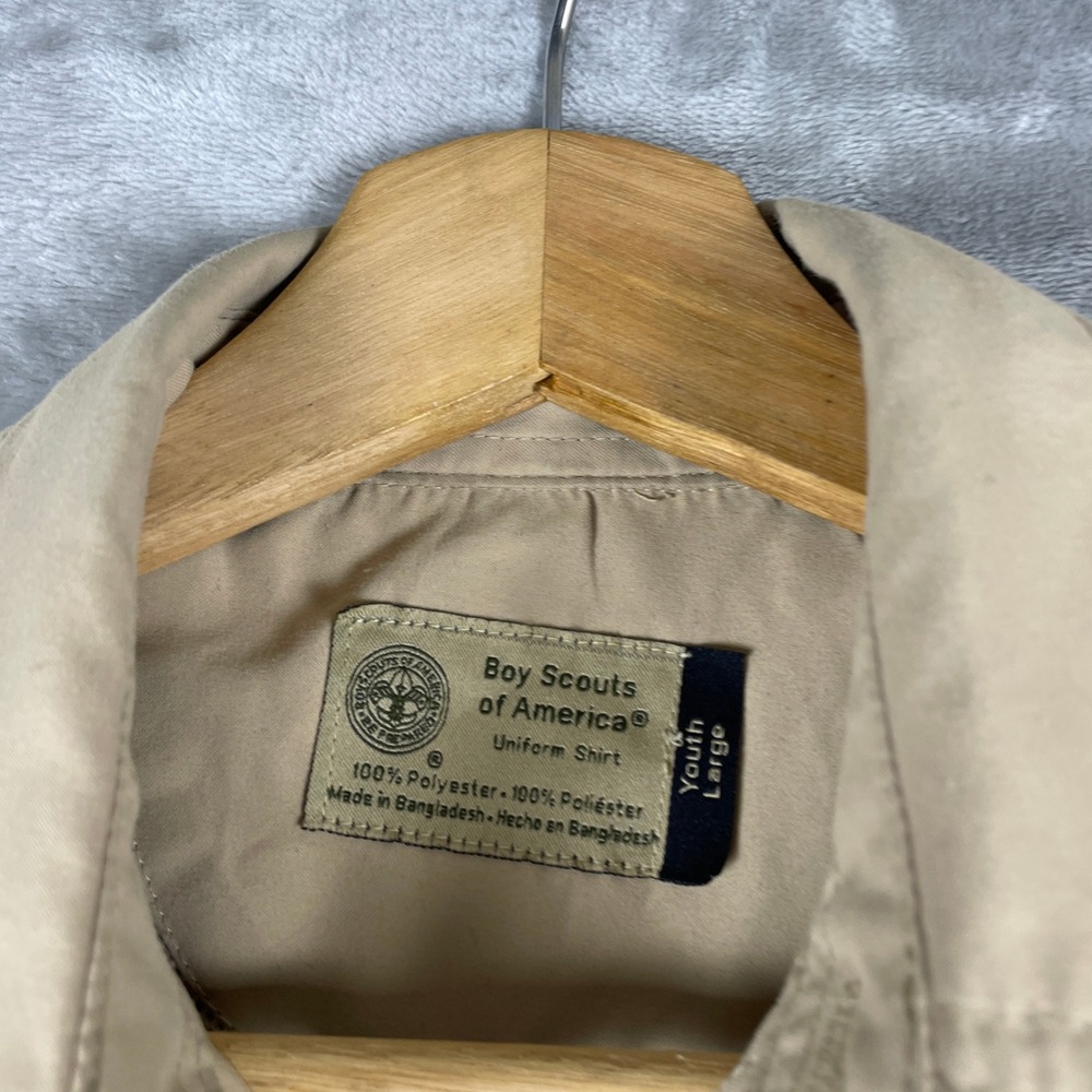 Boy Scouts of America Uniform Shirt Kids Youth Large Adult XS Polyester Stretch - Picture 3 of 8